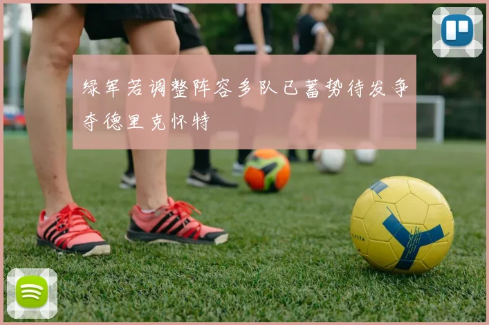 绿军若调整阵容多队已蓄势待发争夺德里克怀特